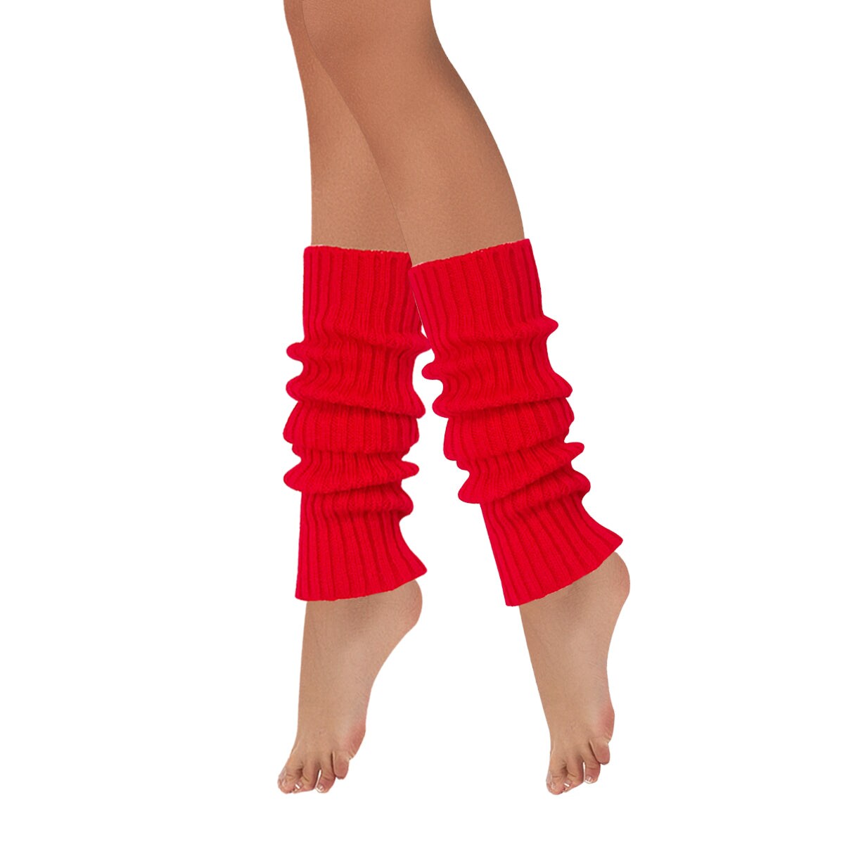 Wrapables 80&#x27;s Style Neon Fluorescent Ribbed Leg Warmers
