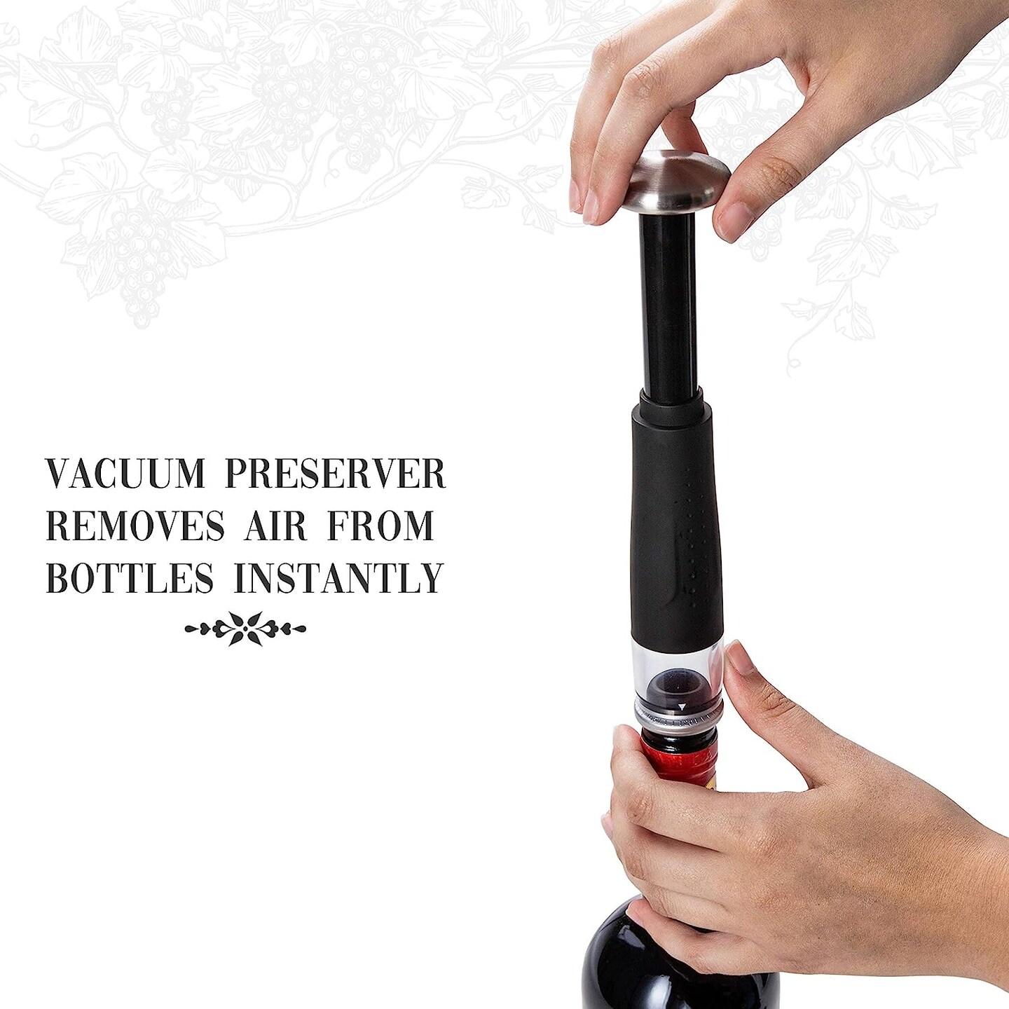 Ivation Electric Wine Opener, 7-Piece Wine Gift Set, Electric Bottle Opener, Wine Aerator Pourer