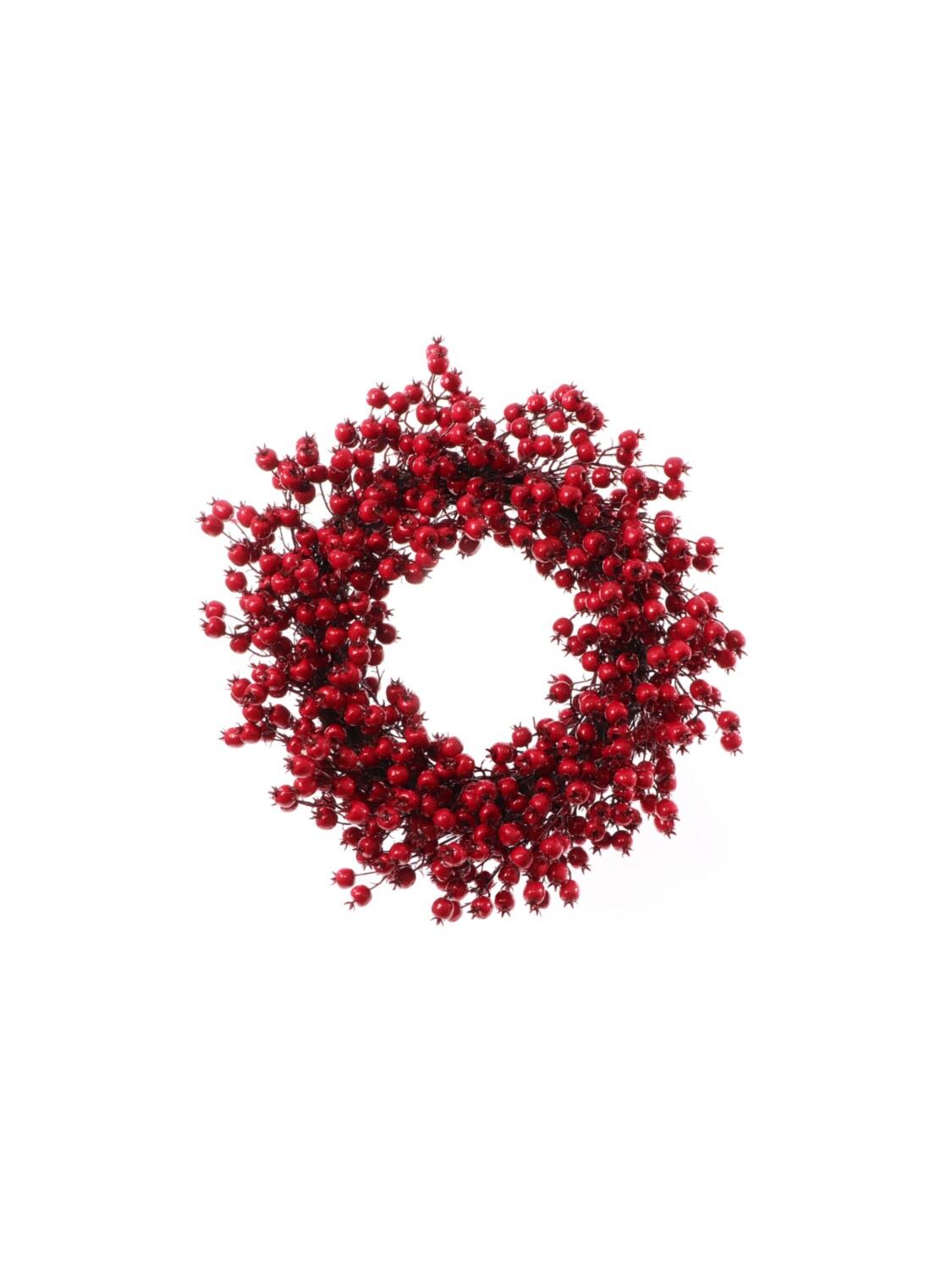 Set of 2: Red Hawthorn Berry Wreath | 22&#x22; Wide | Indoor/Outdoor Use | Front Door Accents | Christmas Wreaths | Home &#x26; Office Decor - 2024 Christmas Collection, Floral Home by Artificial Flowers