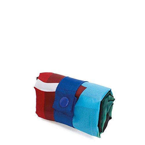 LOQI HEY Studio London Reusable Shopping Bag, Blue