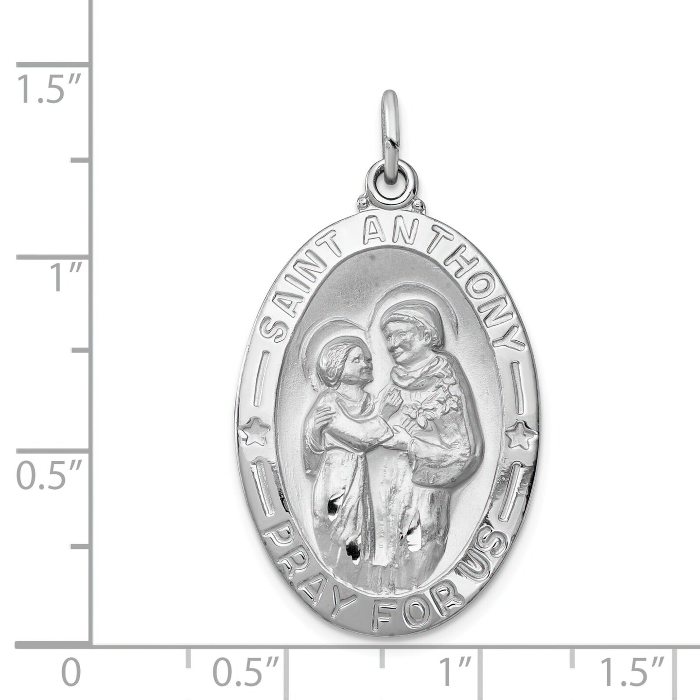 Sterling Silver Saint Anthony Medal