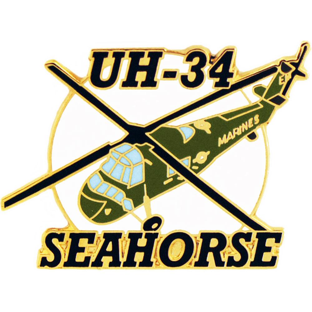 UH-34 Seahorse Helicopter Pin 1 3/8&#x22;