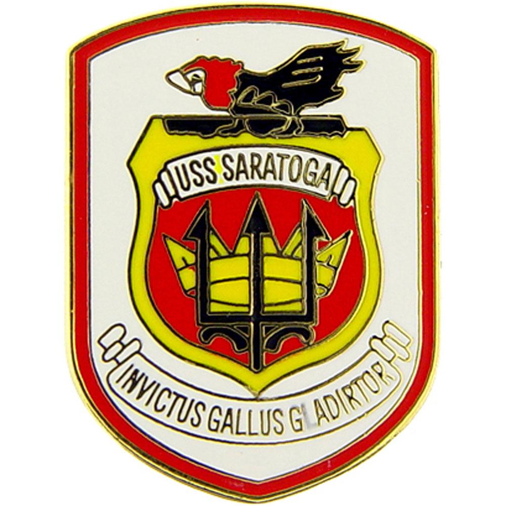 U.S. Navy USS Saratoga Pin 1&#x22;