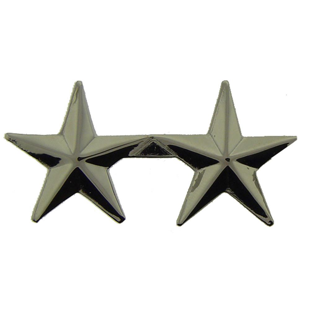U.S. Army 2 Star General Pin Silver Plated 2