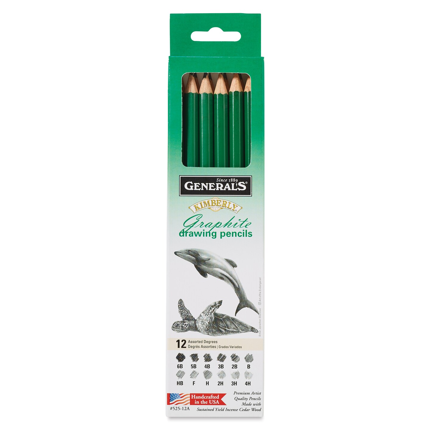 General&#x27;s Kimberly Graphite Pencils Set - Drawing Pencils, Pkg of 12