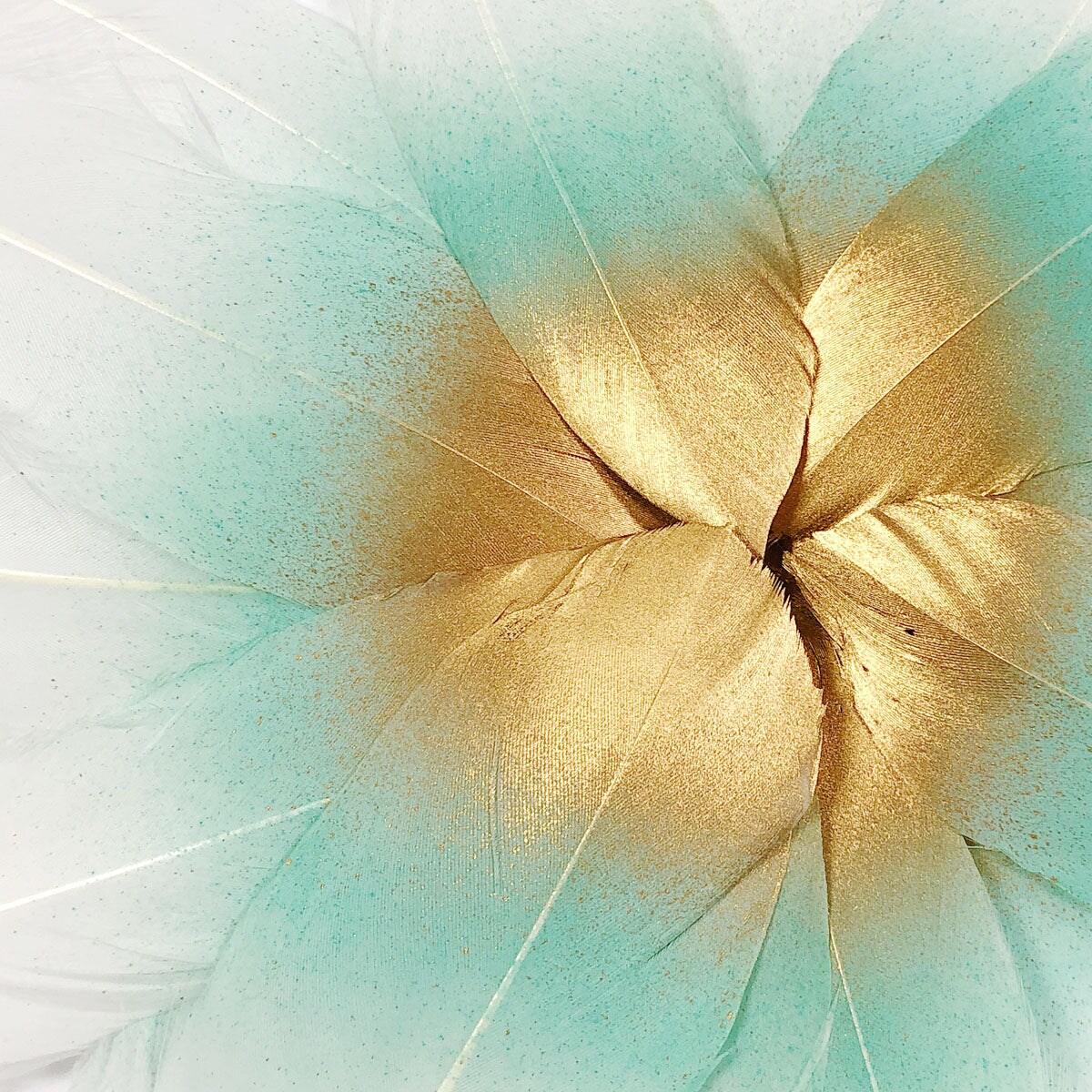 Wrapables Gold Dipped Feathers, Bohemian Decorations for Weddings, Parties, DIY Art Projects