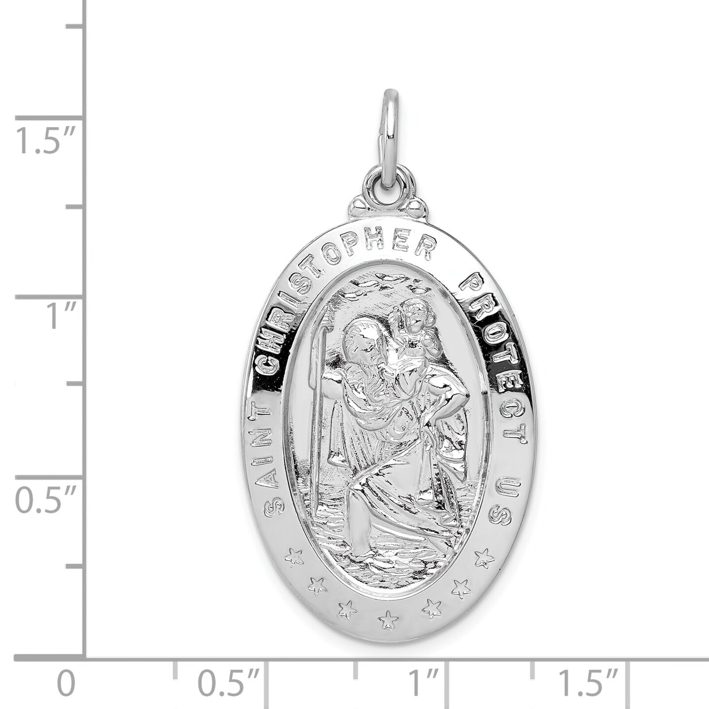 Sterling Silver Saint Christopher Medal