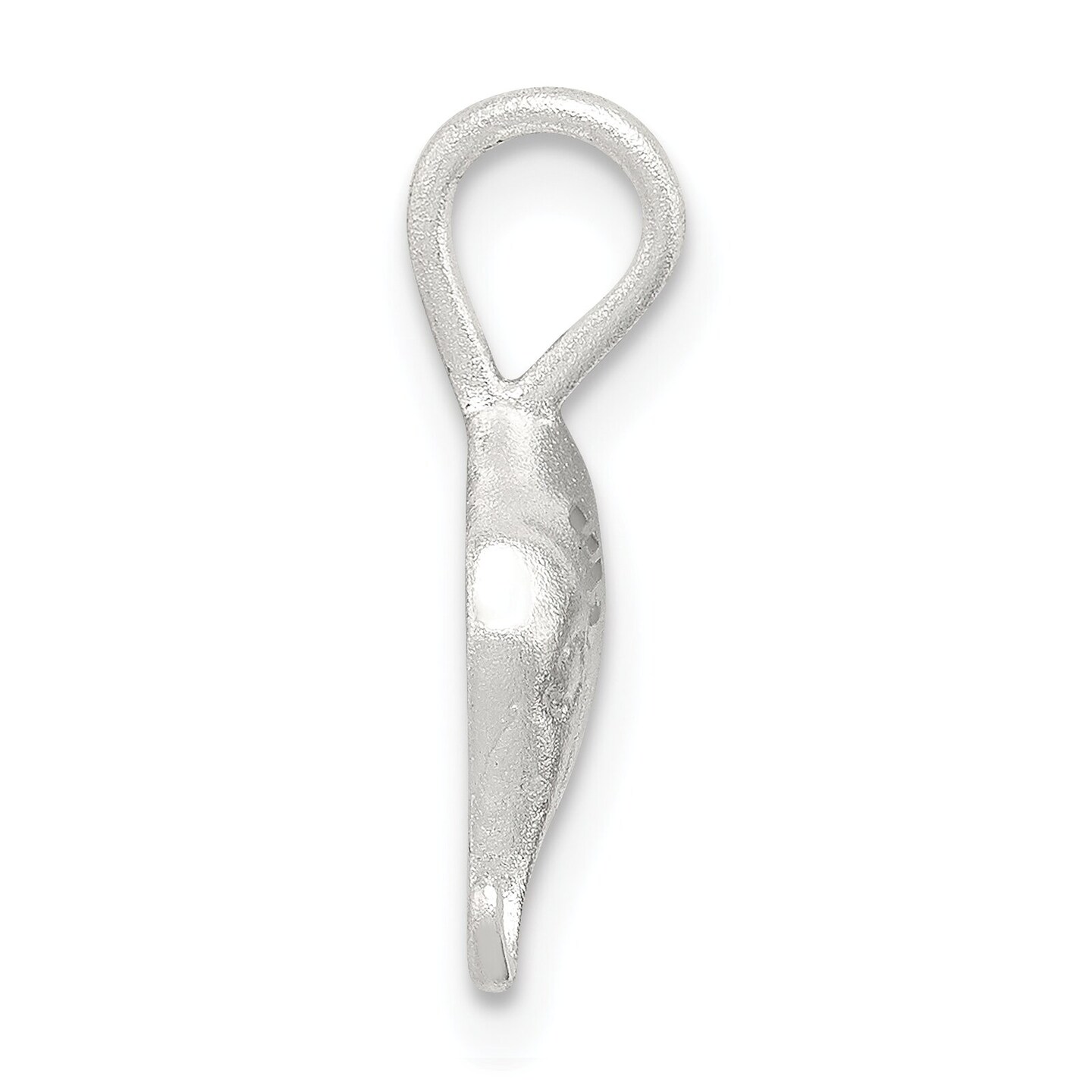 Sterling Silver Elephant Pendant Charm Africa Jewelry 17mm x 16mm