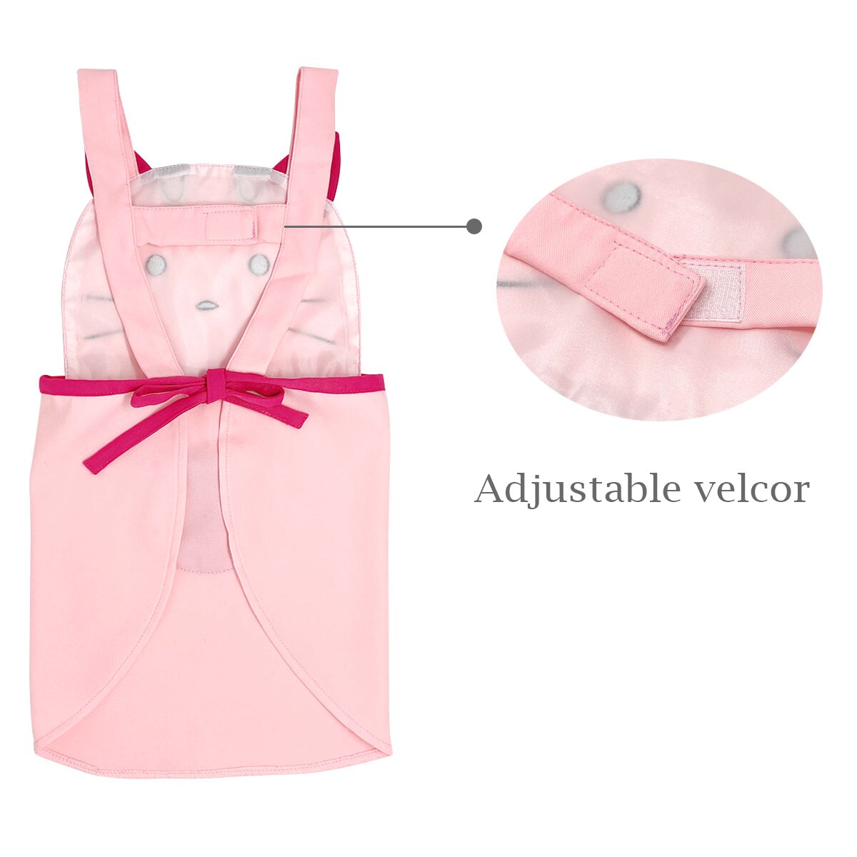 Wrapables Cute Pink Kitty Children&#x27;s Apron
