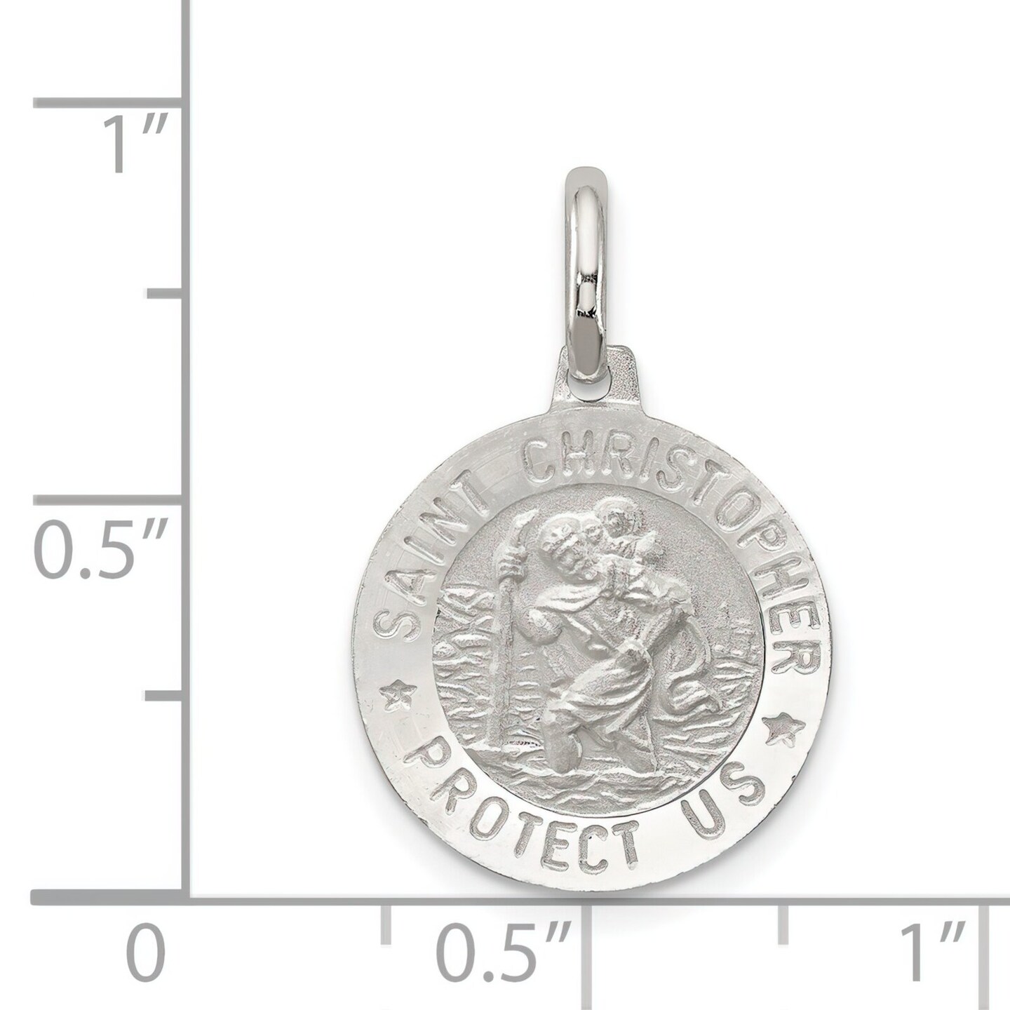 Sterling Silver Saint Christopher Medal
