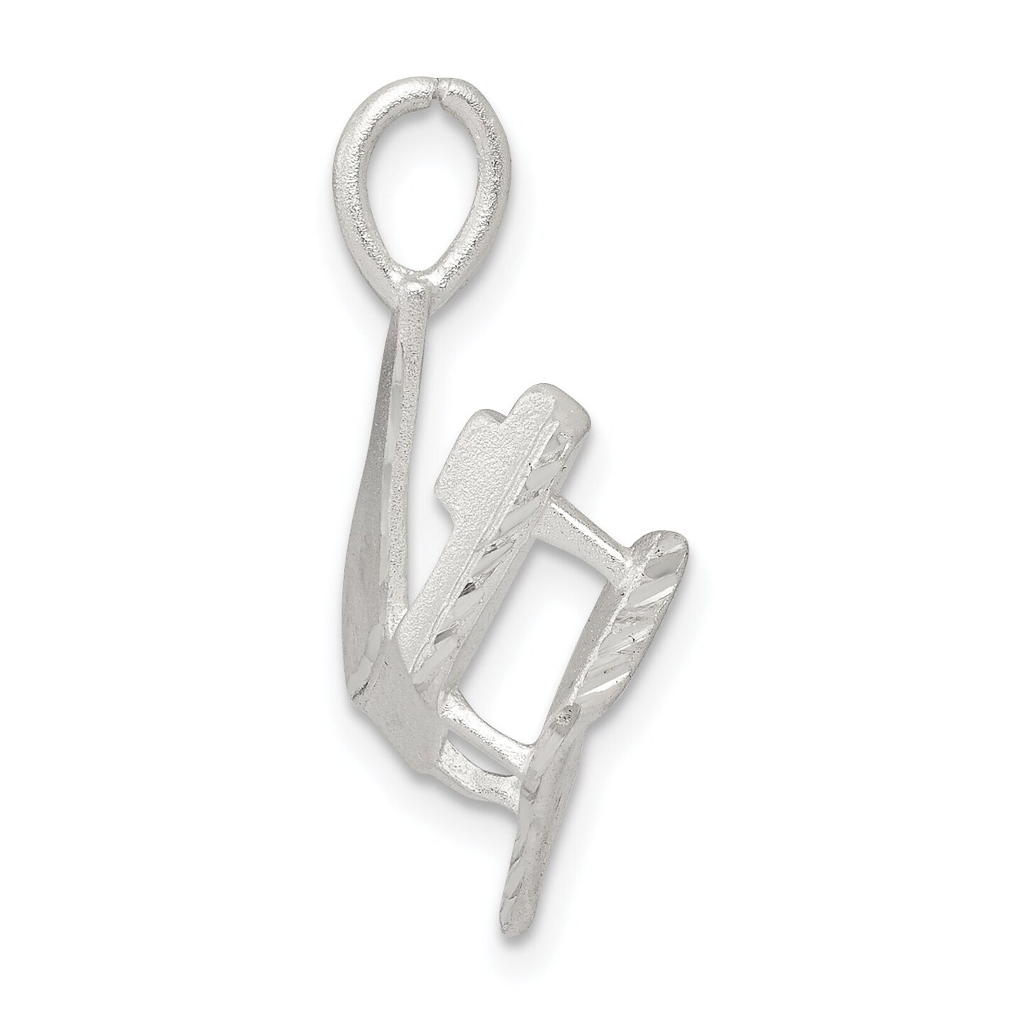 Sterling Silver Piano Charm Jewerly 19mm x 18mm