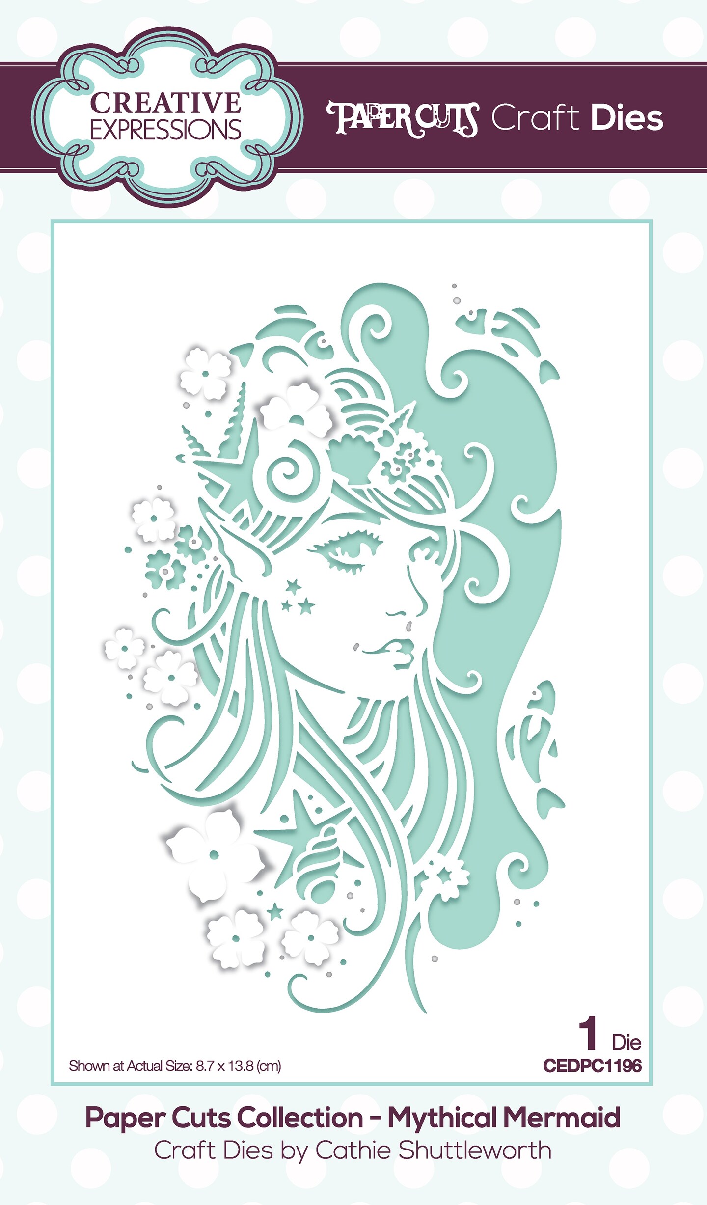 Creative Expressions Paper Cuts Craft Dies-Mythical Mermaid