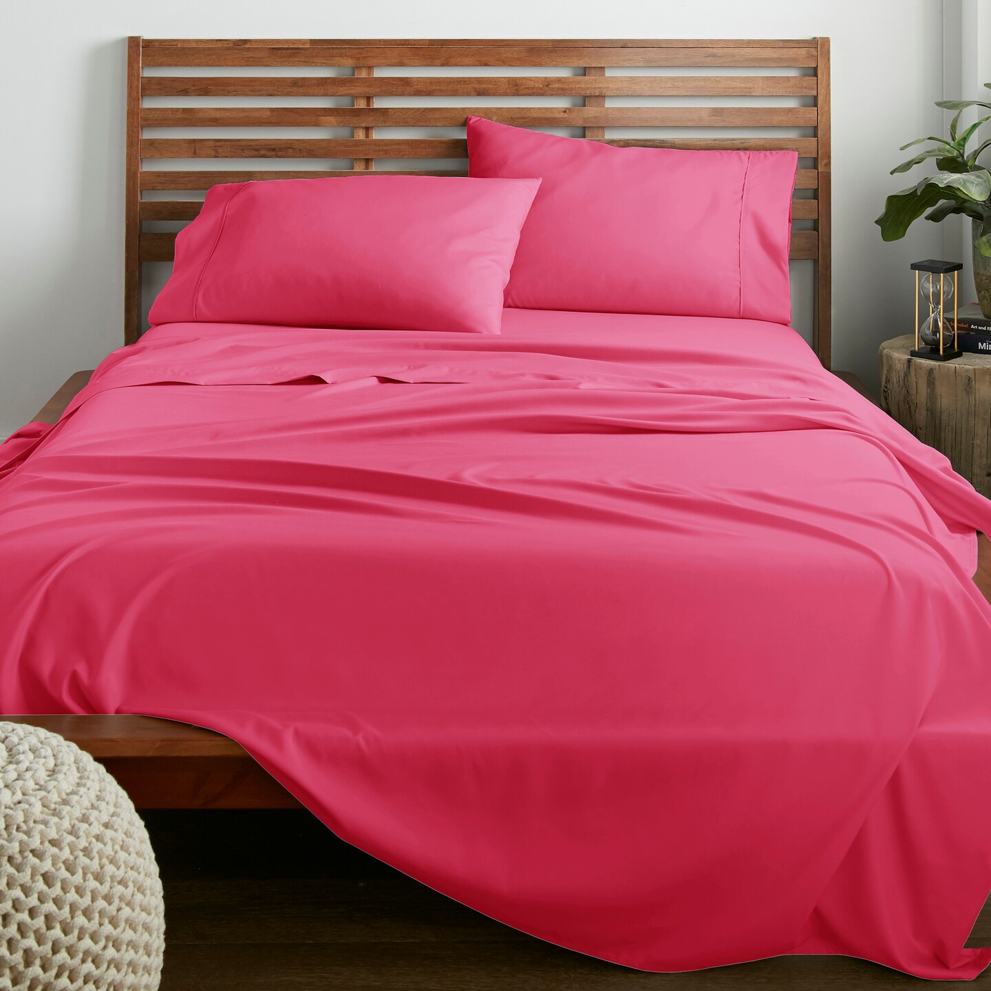 American Home Collection Ultra Soft 4 Piece Microfiber Bedding Sheets and Pillowcase Set Lightweight and Wrinkle Free