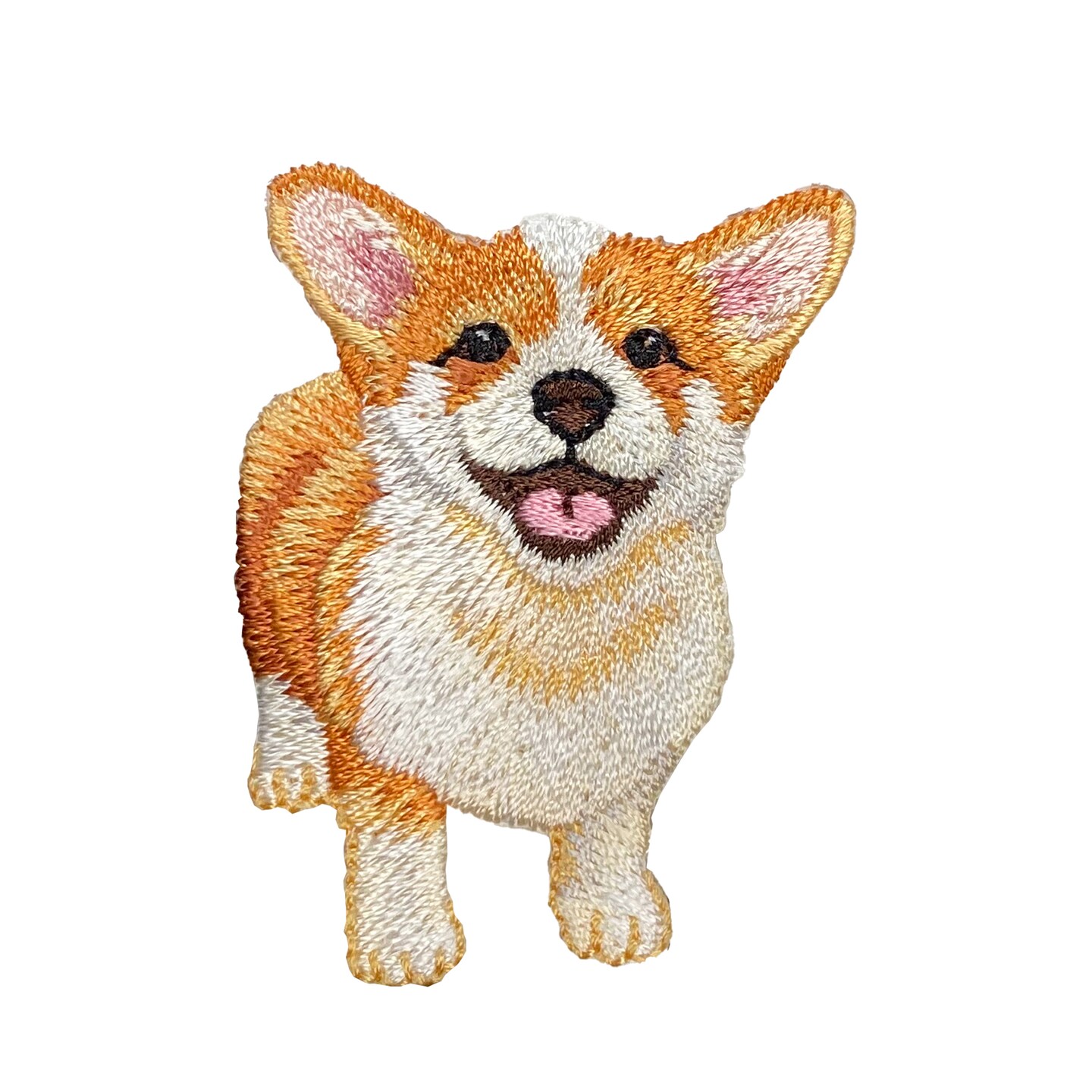 Welsh Pembroke Corgi, Puppy Dog, Realistic Pets, Embroidered, Iron on Patch
