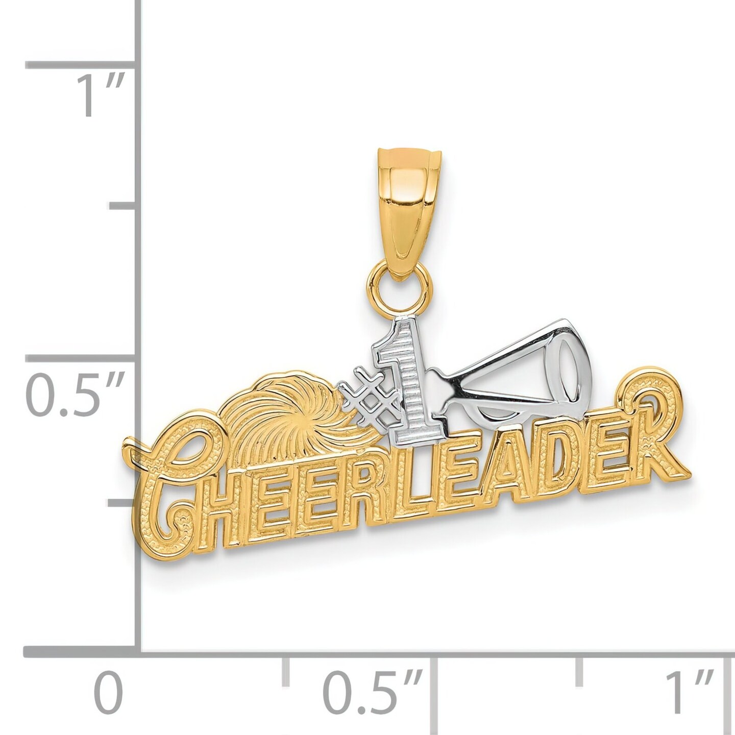 Deals Charm cheerleader in gold