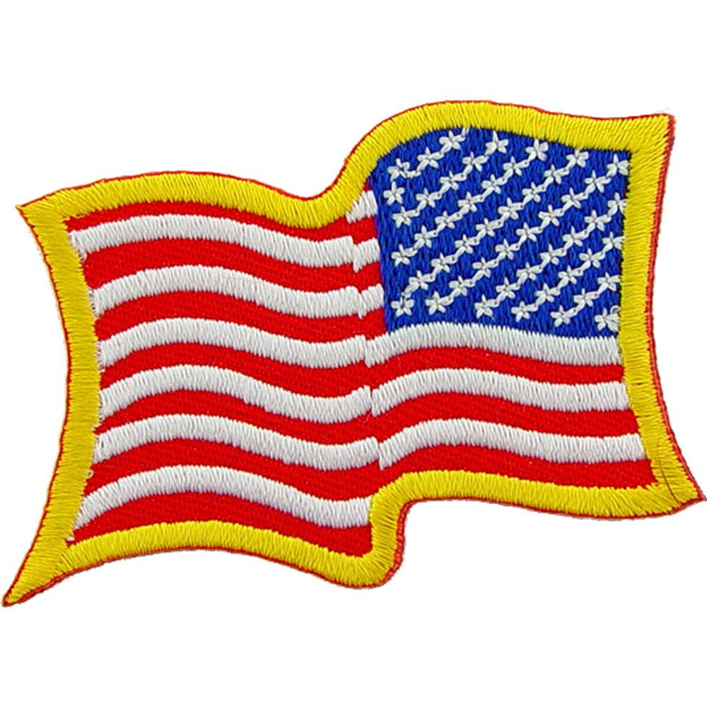 Wavy American Flag Patch