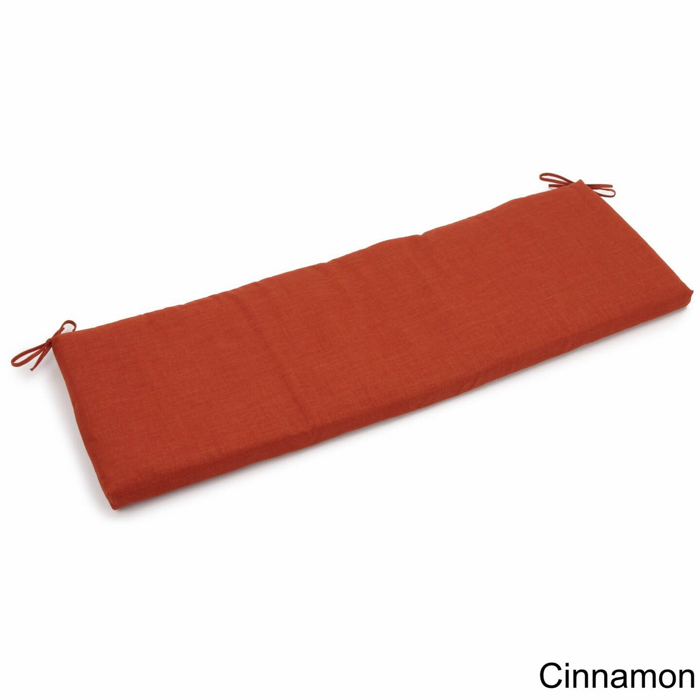 60-inch by 19-inch Spun Polyester Bench Cushion - Cinnamon