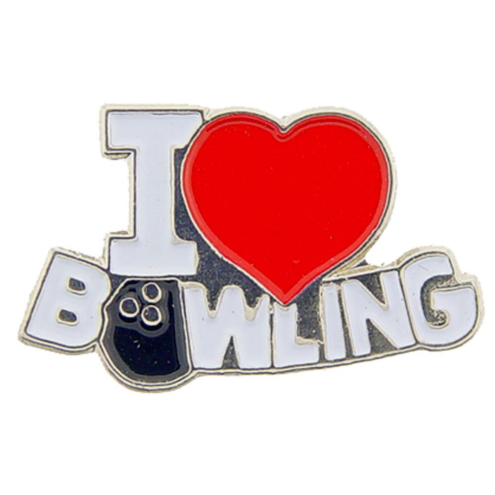 I Love Bowling Pin 1&#x22;