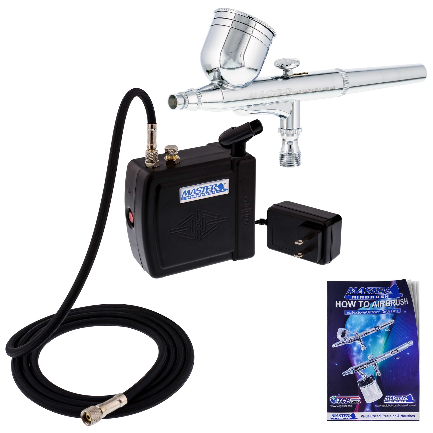 MultiPurpose Airbrushing System Kit with Portable Mini Air Compressor