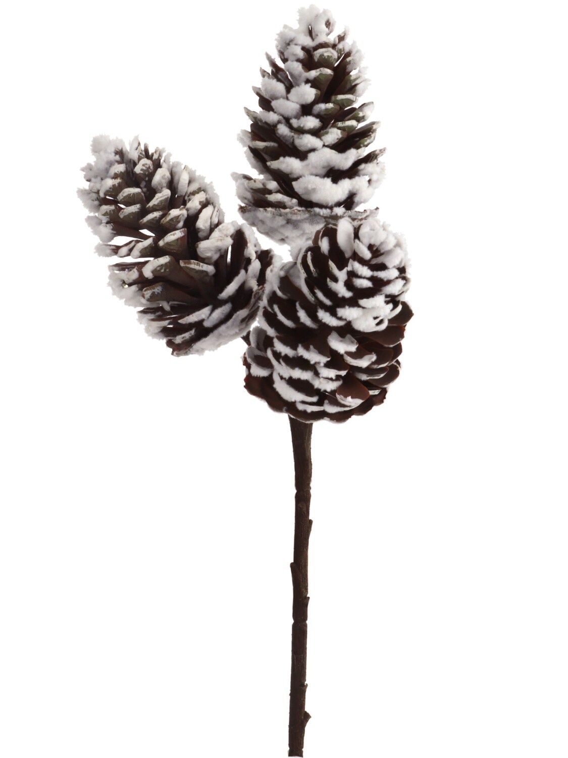 10&#x22; Snow Pine Cone - Set of 24, Winter Wonderland Accents, Christmas Decor for Wreaths &#x26; Trees - Ideal for Home, Office - 2024 Christmas Collection, Floral Home by Artificial Flowers