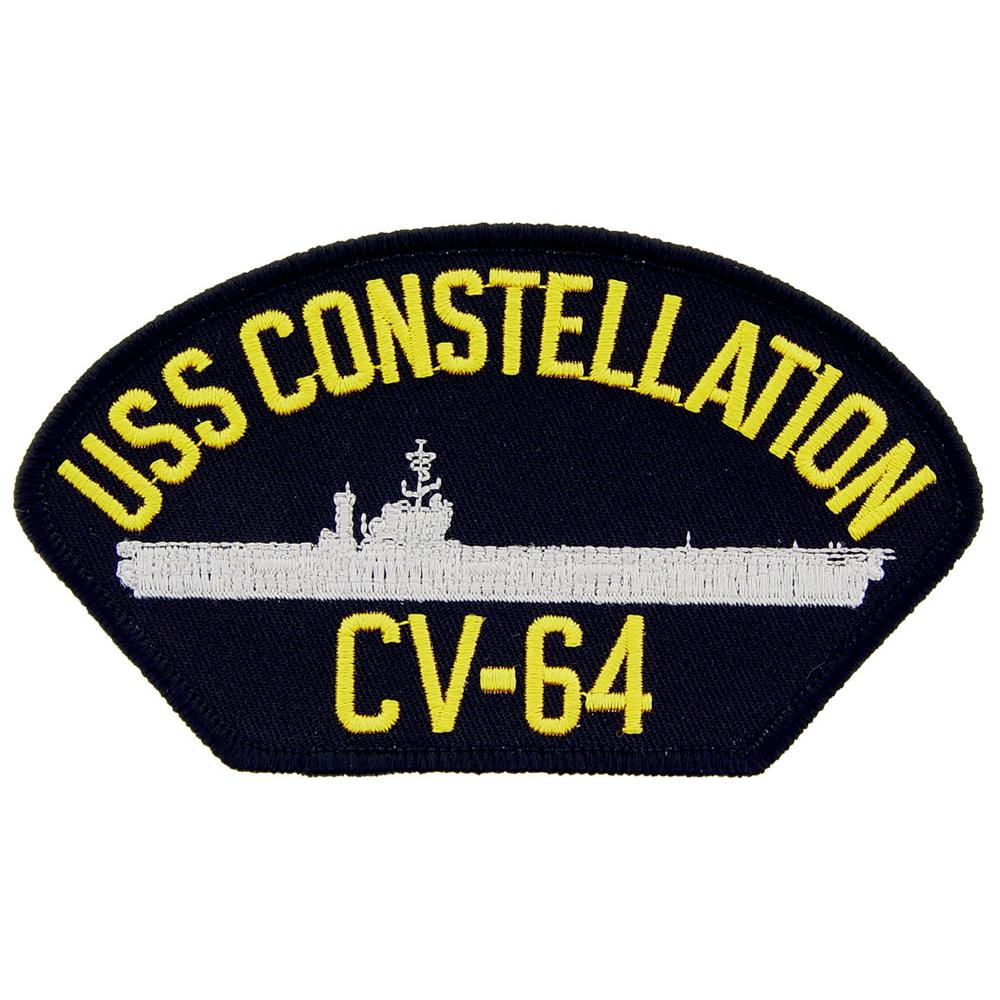 U.S. Navy USS Constellation CV-64 Patch 2 1/4&#x22; x 4&#x22;