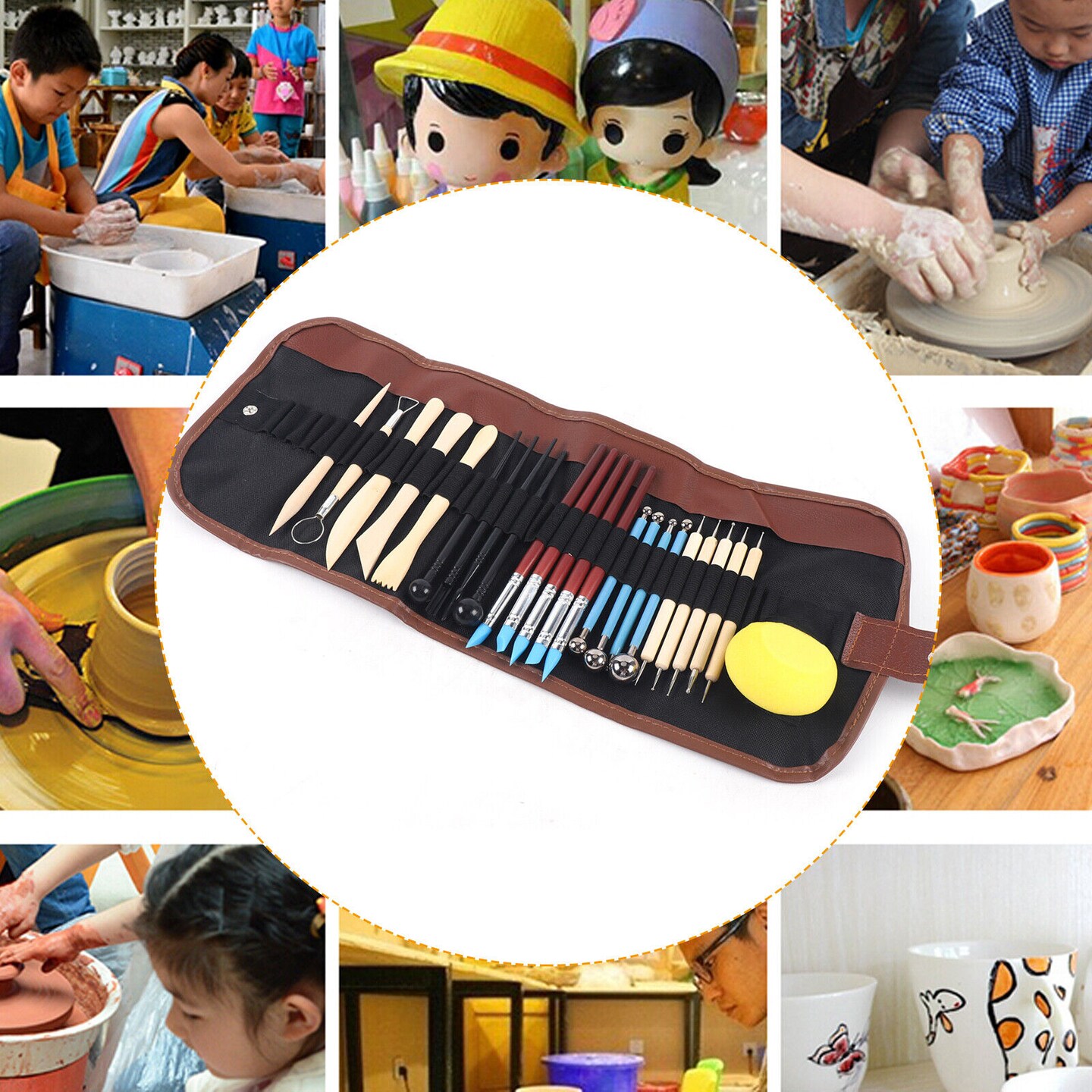 Kitcheniva 24 Pcs Art Clay Sculpting Set Pottery Tools Michaels