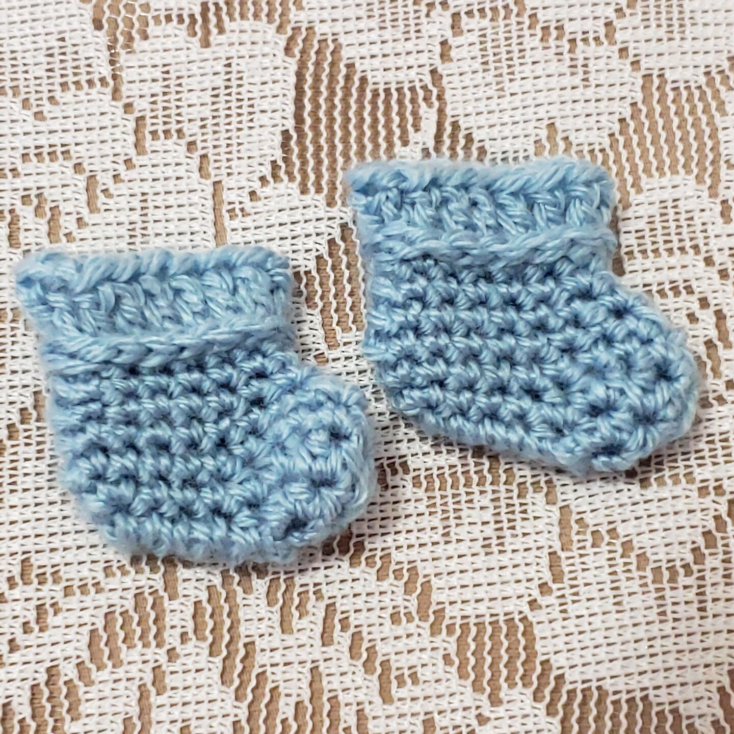 Diaper Underwear and Sock Booties Set for 5 Berenguer Lots to Love Mini  Baby Dolls - Handmade Crochet - Blue | MakerPlace by Michaels