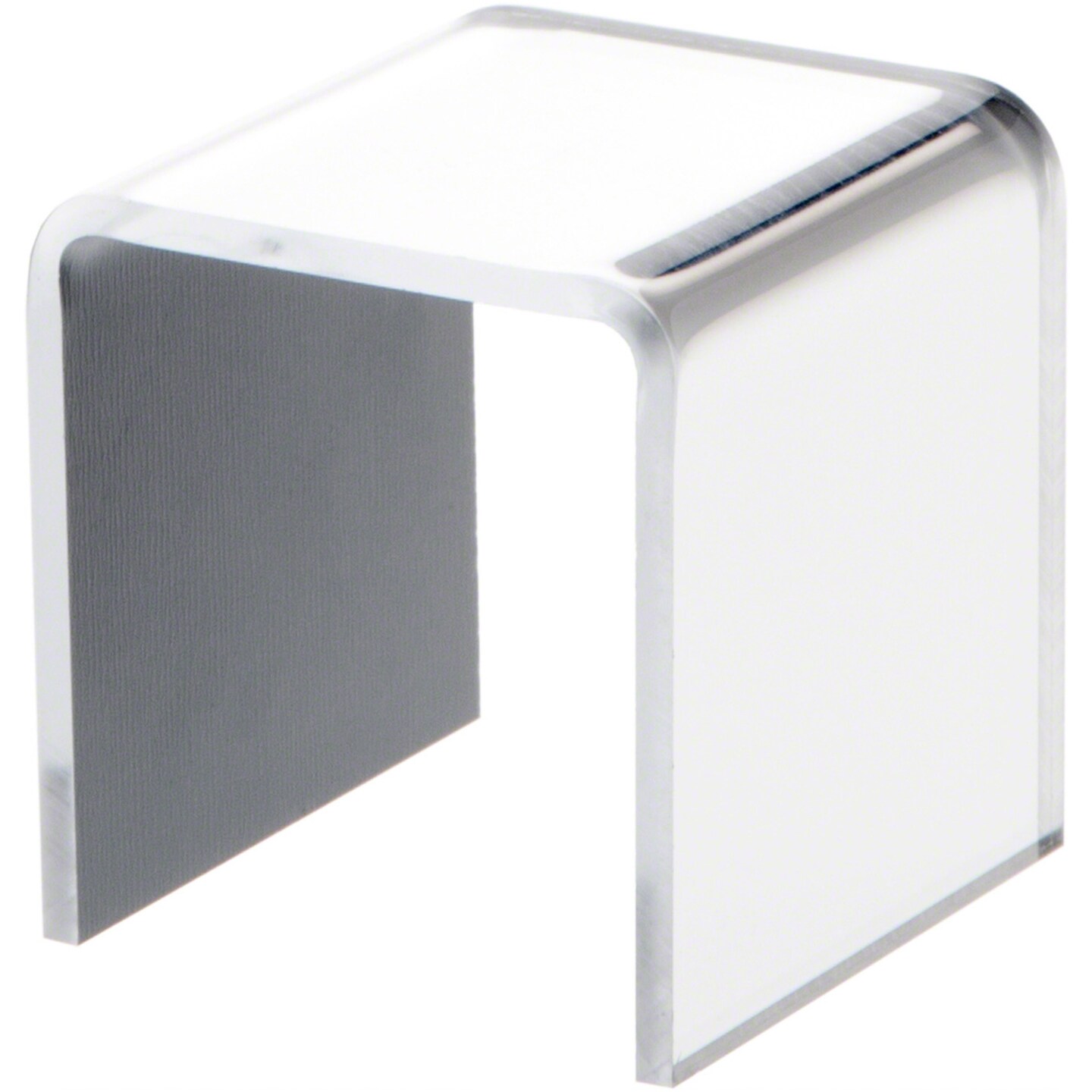 Plymor Mirrored Acrylic Square Display Riser, 2&#x22; H x 2&#x22; W x 2&#x22; D (1/8&#x22; thick)