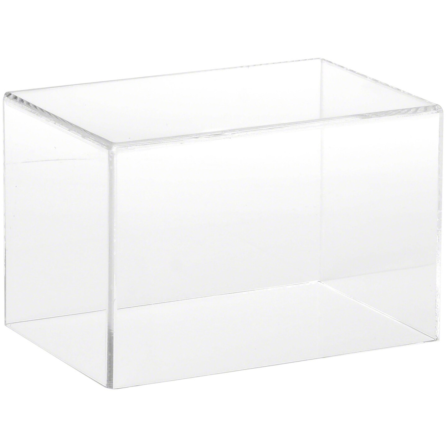 Plymor Clear Acrylic Display Case with No Base, 6" W x 4" D x 4" H