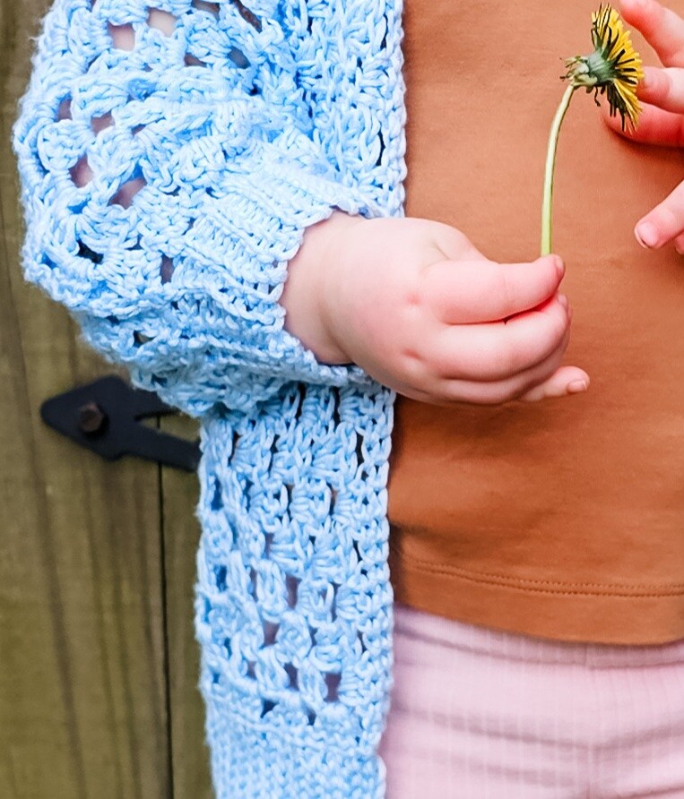 Children's Crochet Hexagon Cardigan | MakerPlace by Michaels