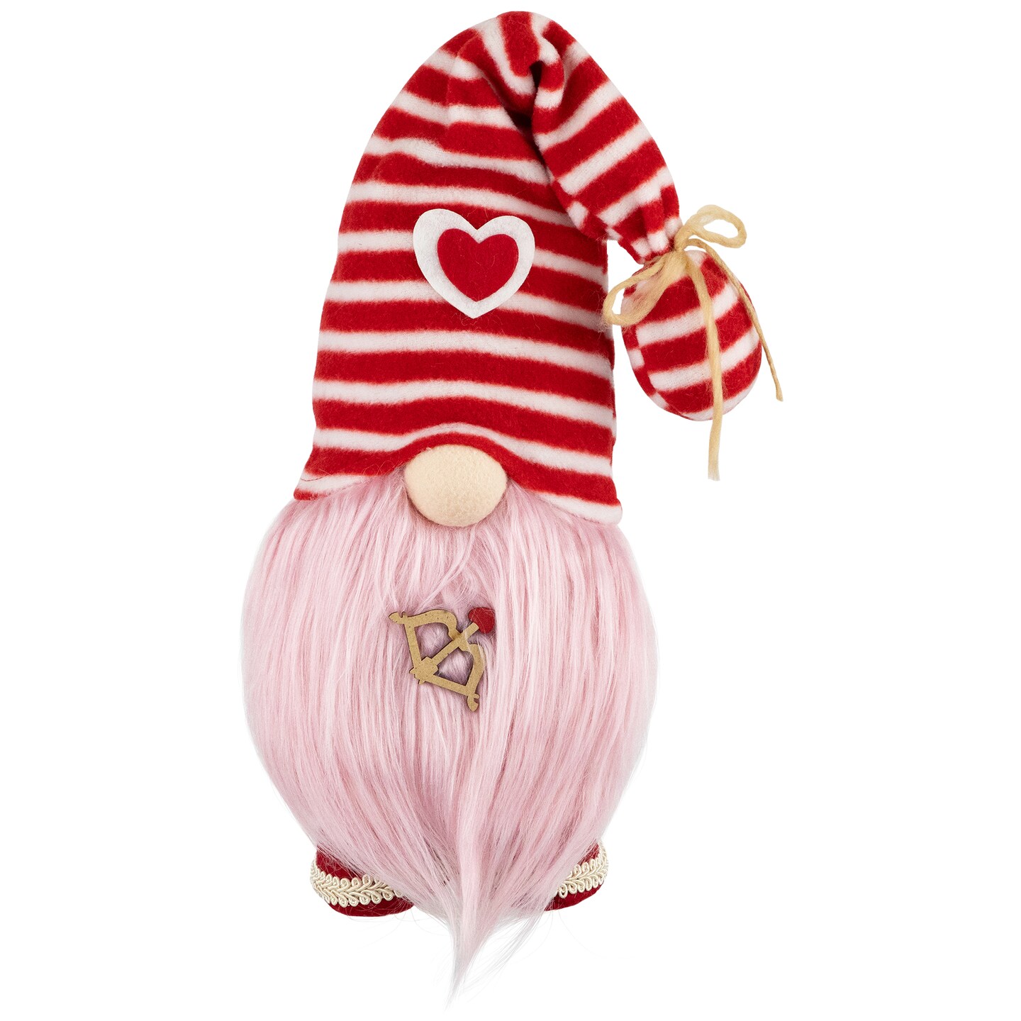 Northlight Plush Bow and Arrow Valentine&#x27;s Day Gnome - 19&#x22; - Pink