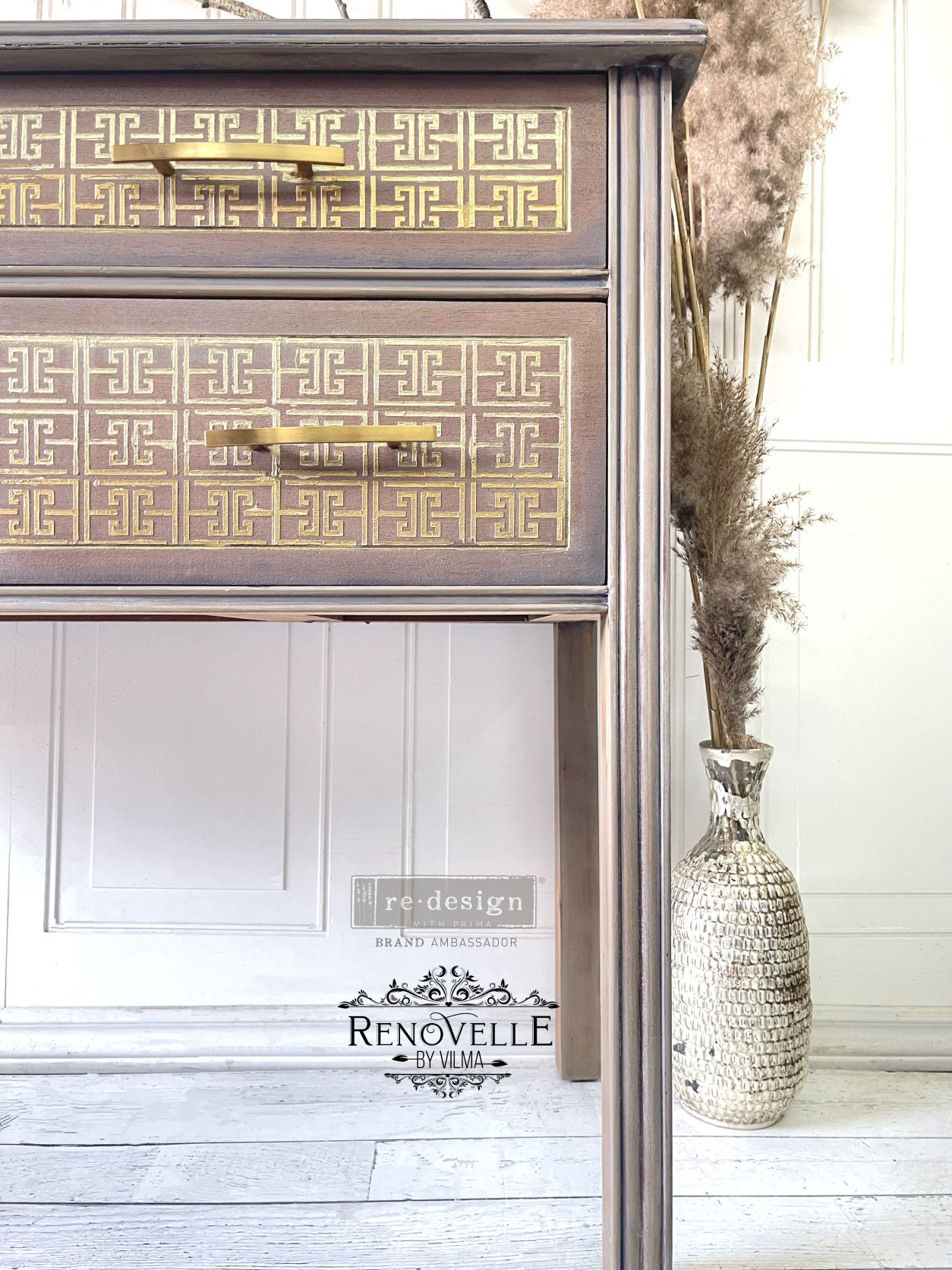 Redesign With Prima Decor Stencils - Something Geometric - 1 pc, sheet size 9&#x22;x12&#x22; 655350656645