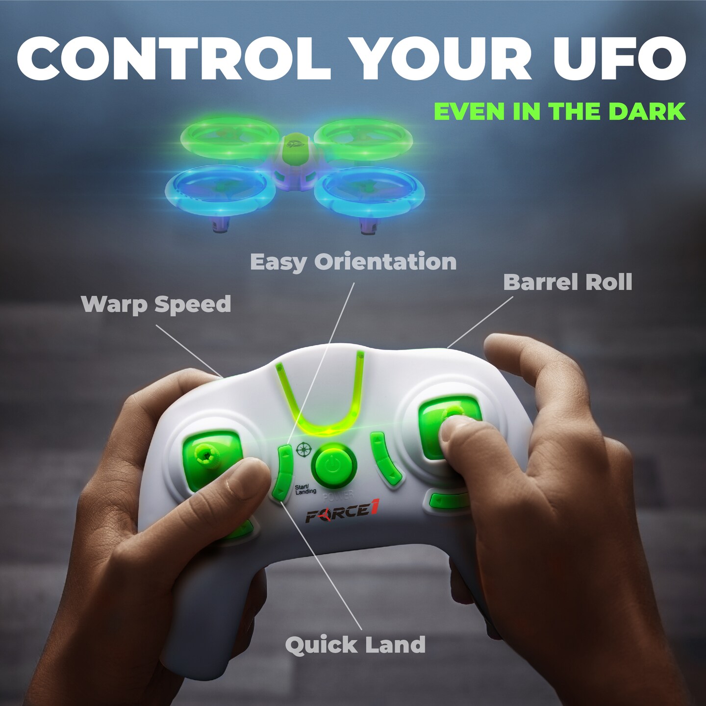 Force1 UFO 3000 LED Mini Drone for Kids