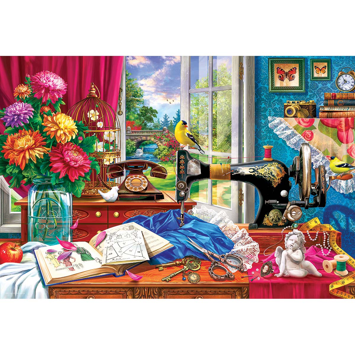 Eurographics Sewing Machine Tin Jigsaw Puzzle