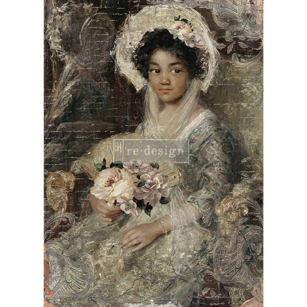 Redesign With Prima A1 Decoupage Rice Paper (Mulberry Tissue Paper) ? Beautiful Portrait 23.4&#x22;X33.1&#x22; 655350655792