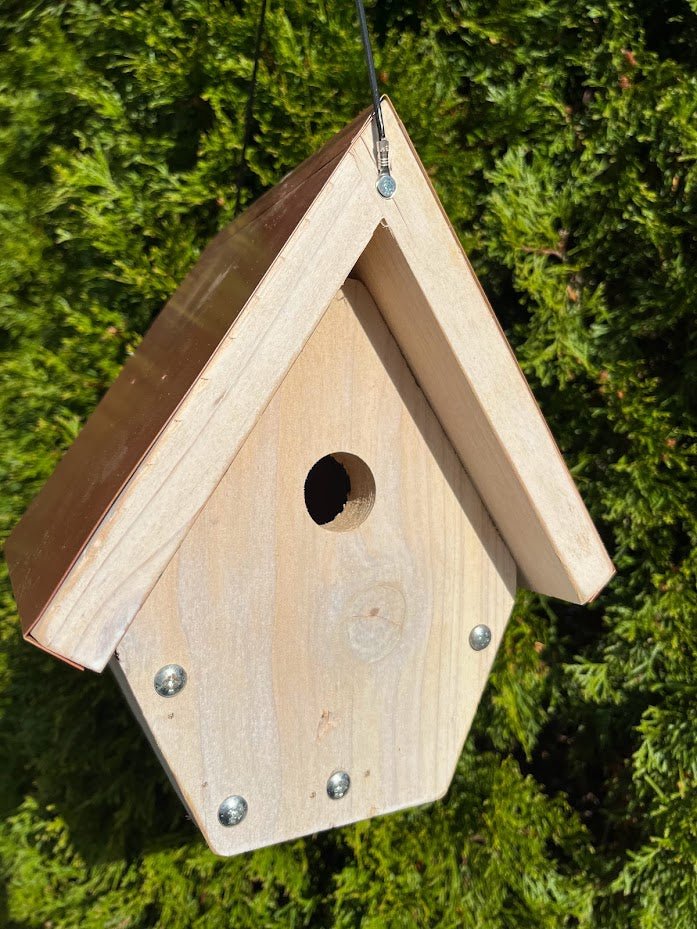 Copper Roof Birdhouse