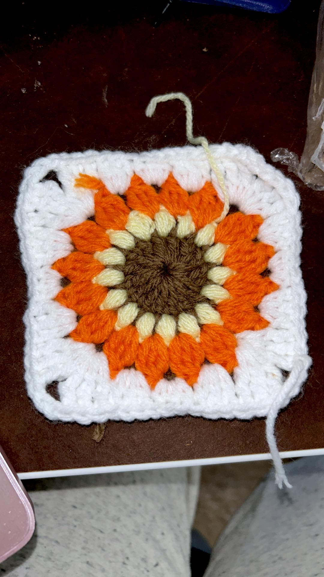 How to Sunburst Sunflower Square image 2