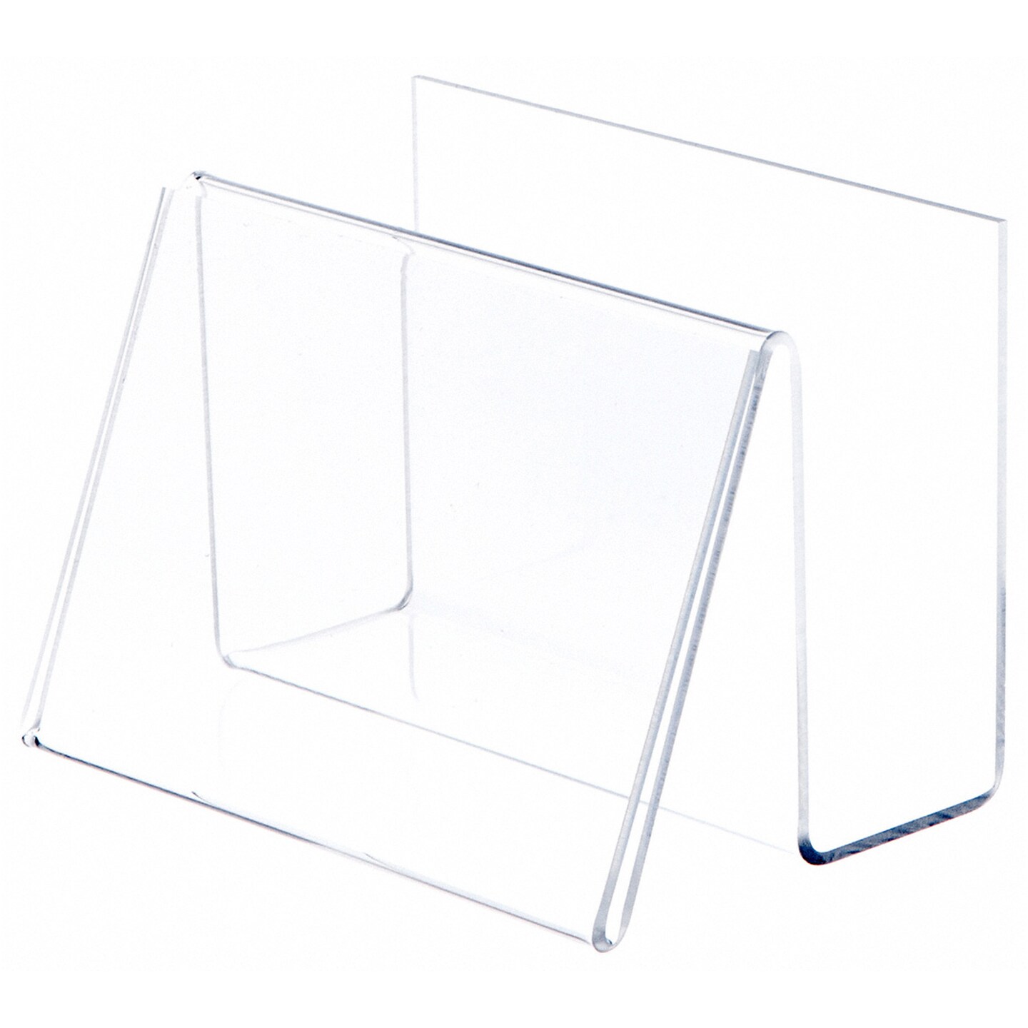 Plymor Clear Acrylic Deluxe Postcard Holder &#x26; Display (Horizontal), 6&#x22; W x 4.25&#x22; D x 4.5&#x22; H