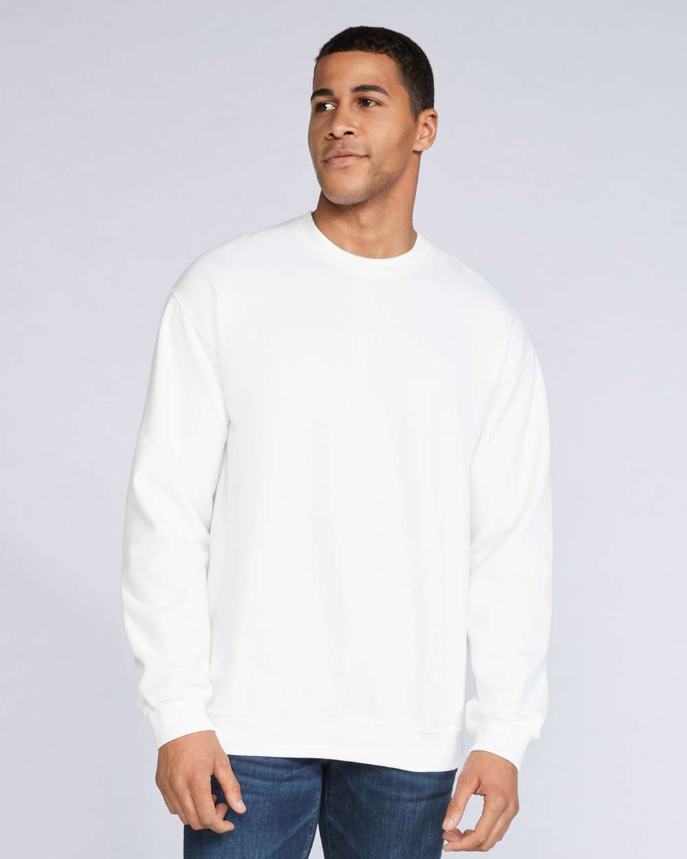 Gilden&#xAE; Softstyle Midweight Crewneck Long Sleeve Sweatshirt