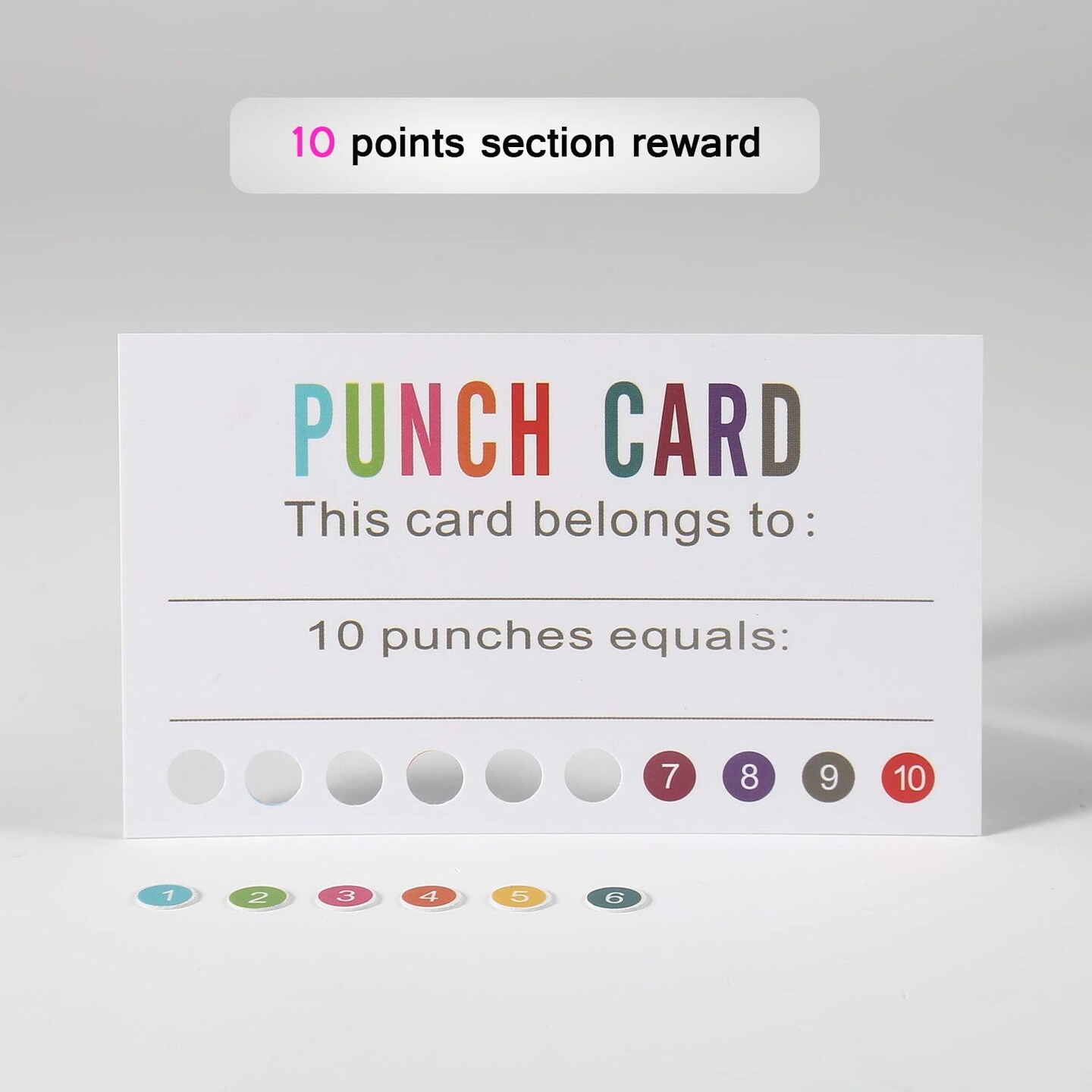 200 PCS Punch Cards Reward Punch Cards for Classroom Behavior Incentive Awards for Kids Students Teachers Home Classroom School Business Loyalty Gift Card - 3.5" x 2"