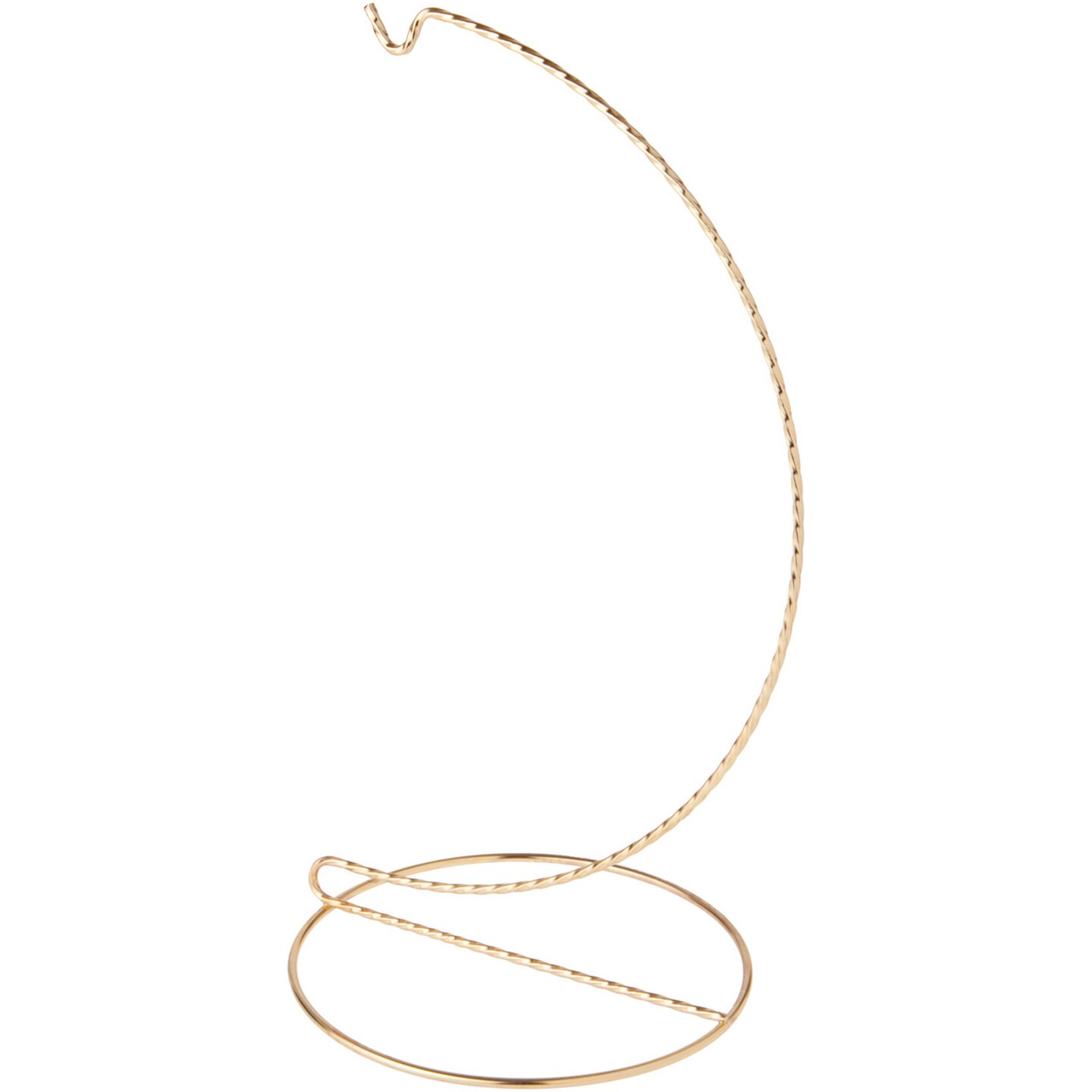 Bard&#x27;s Twisted Gold-toned Ornament Stand, 11&#x22; H x 5.125&#x22; W x 5.125&#x22; D