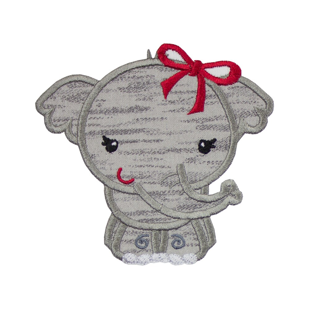 Benjamin the Elephant © football - Iron on patches, size: 2,6 x 3 inches