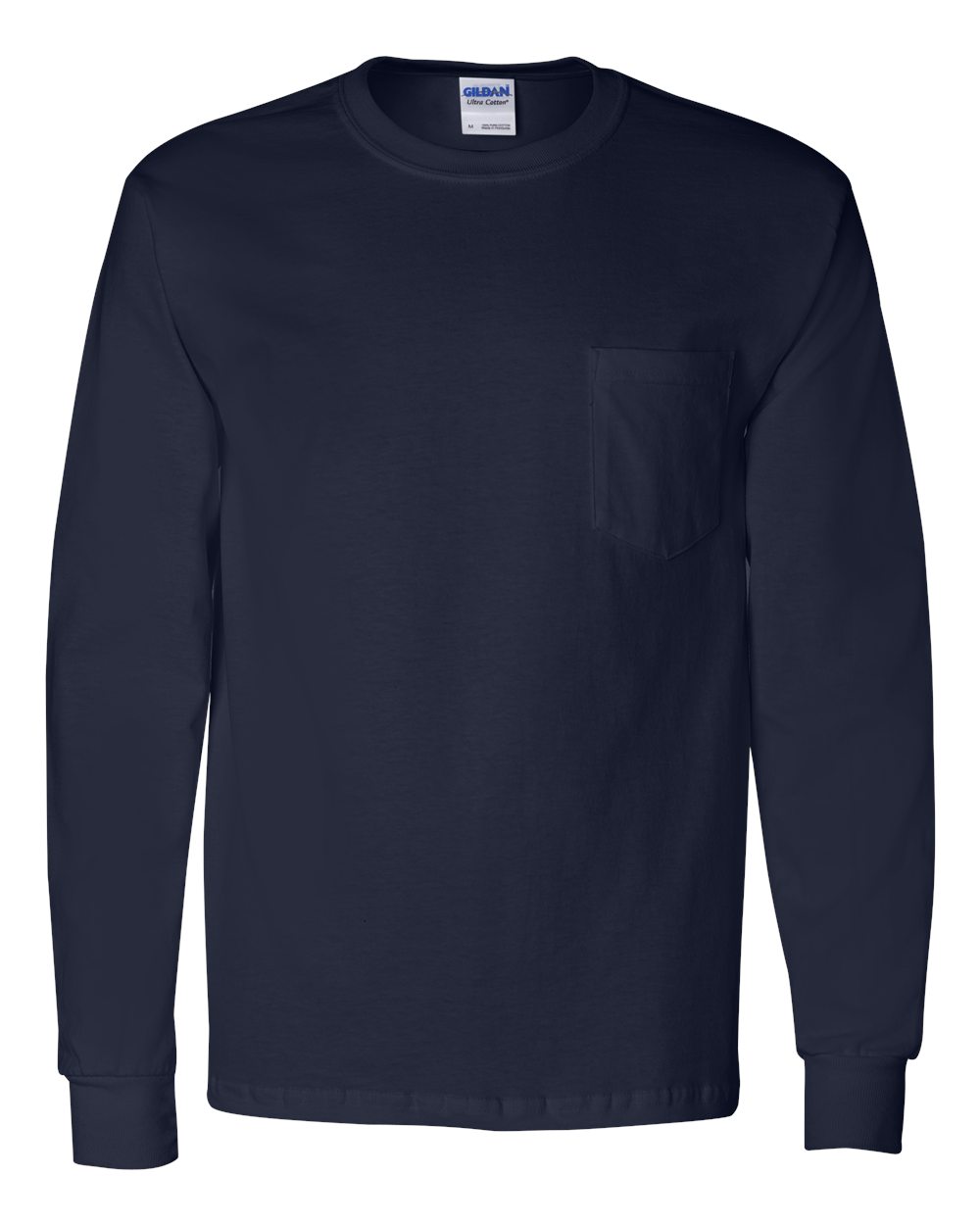 Gildan&#xAE; Long Sleeve Crew Neck Pocket T-Shirt