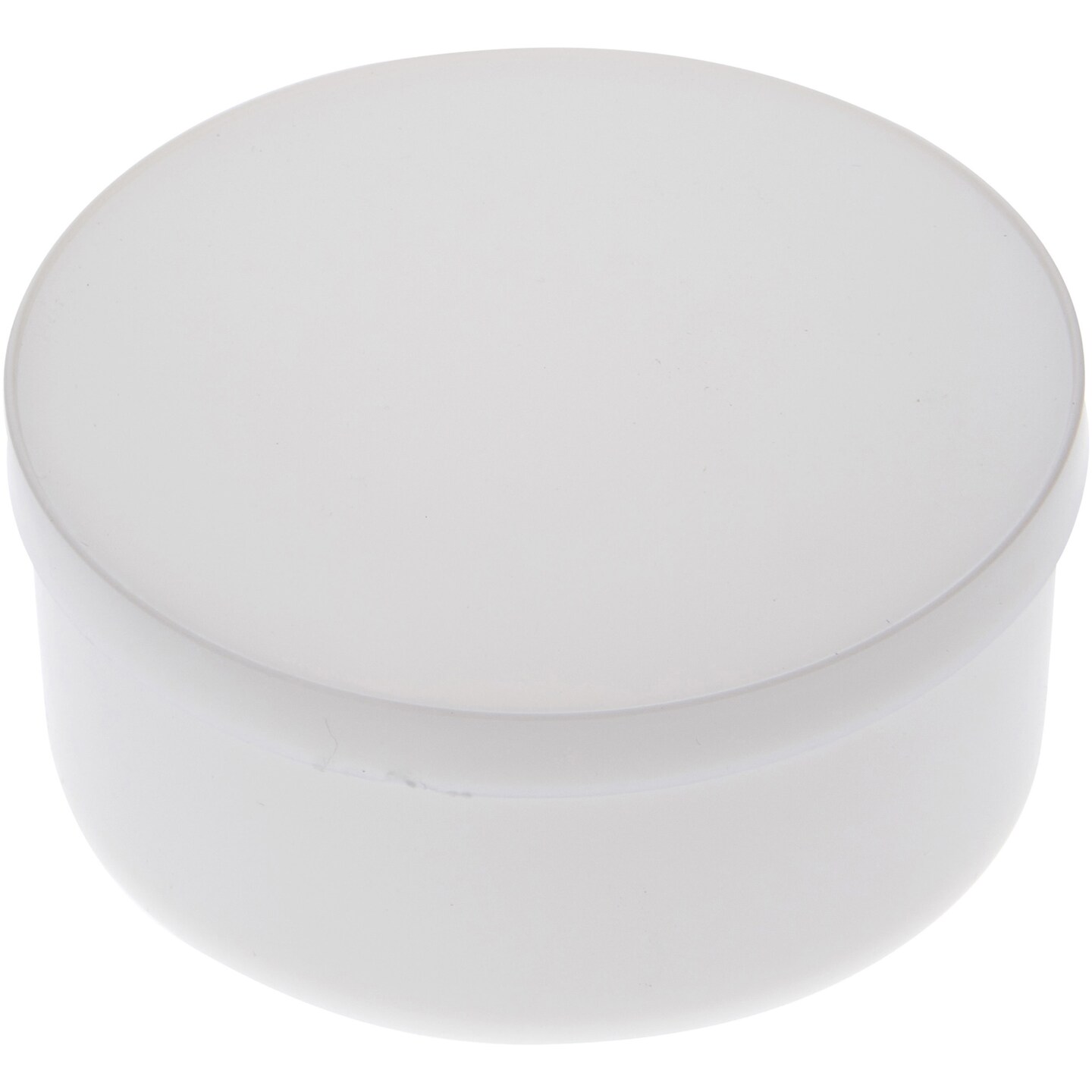 Pioneer Plastics 015CHIPS White Small Round Plastic Container, 3.3125