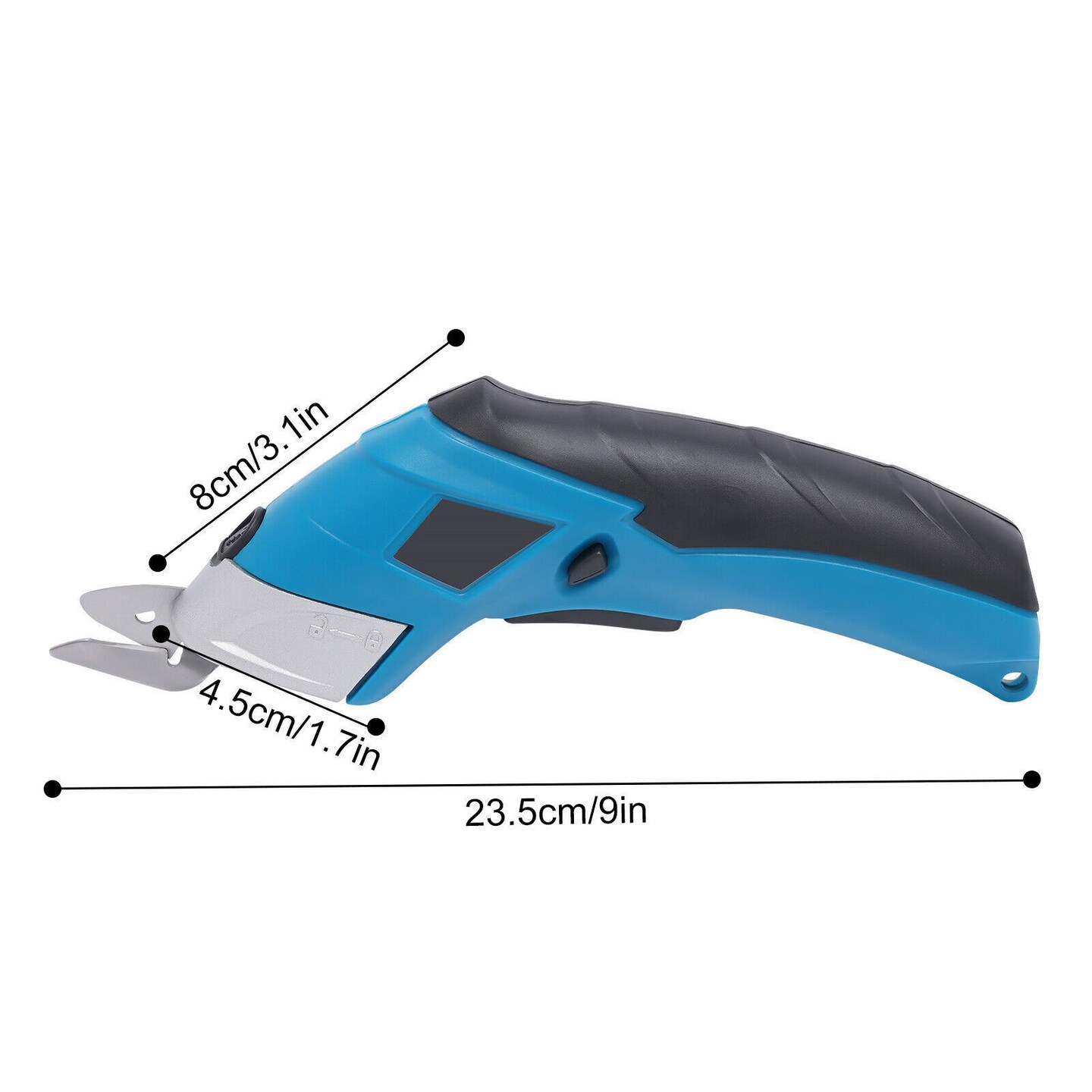 Kitcheniva Cordless Electric Scissors Battery Operated For Fabric Leather Cardboard+2 Blade