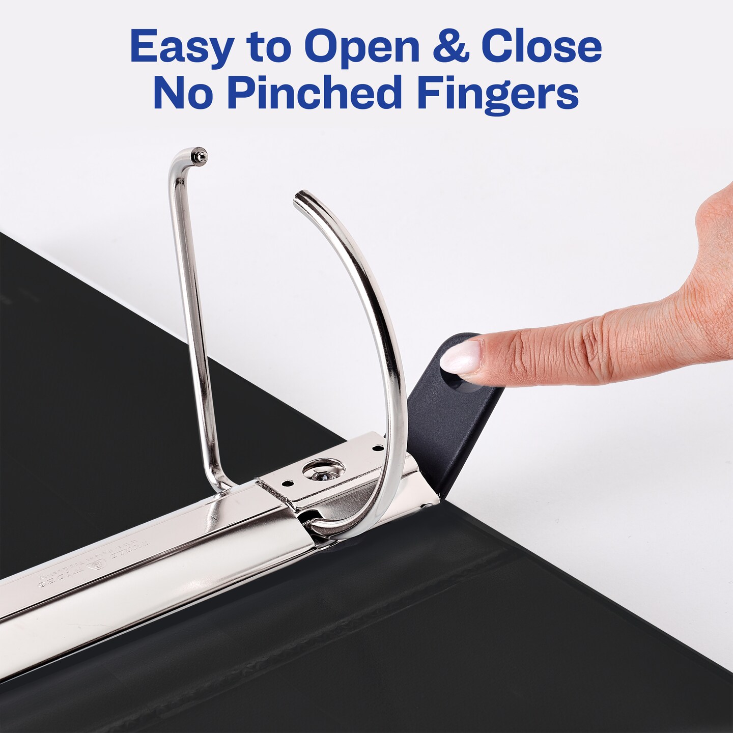 Avery Heavy-Duty View 3 Ring Binders, 4" One Touch Slant Rings, 2 Black Binders (79874)