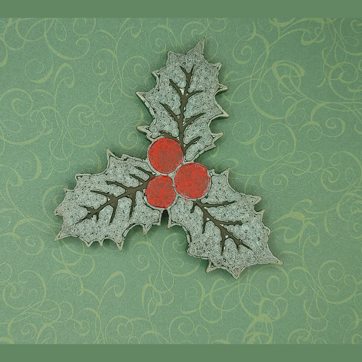 Christmas Holly Silicone Freshie Mold