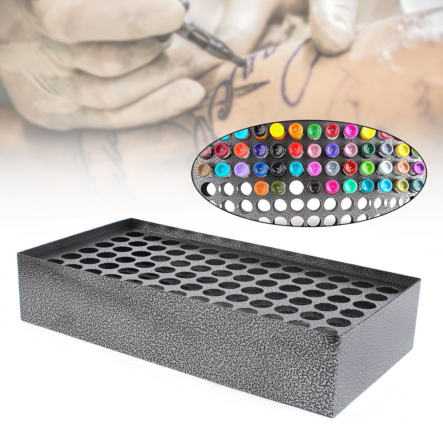 Kitcheniva 78 Holes Tattoo Bottle Ink Rack Organizer