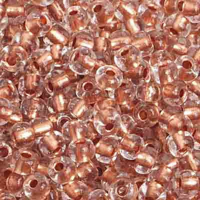 John Bead 6/0 Copper Lined Czech Glass Seed Beads, 500g