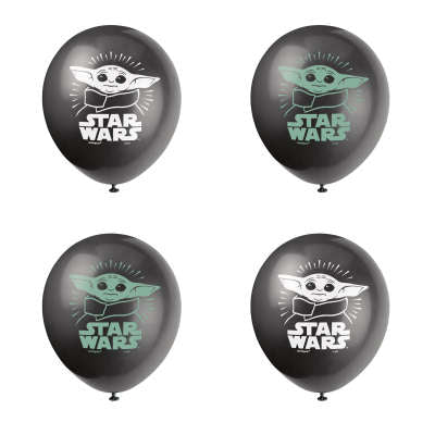Star Wars Mandalorian The Child 12&#x22; Latex Balloons, 8ct